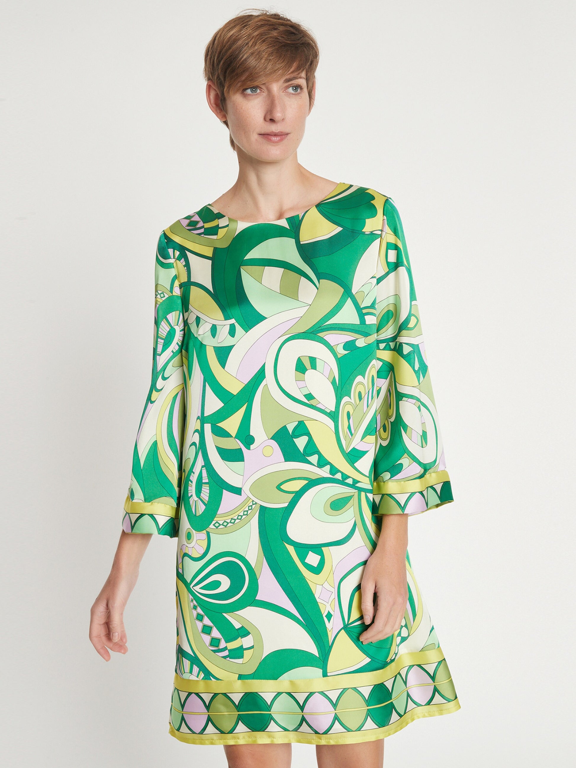 Ana Alcazar Mini Jurken Jurk Lewa Dames Groen / Olijfgroen / Riet