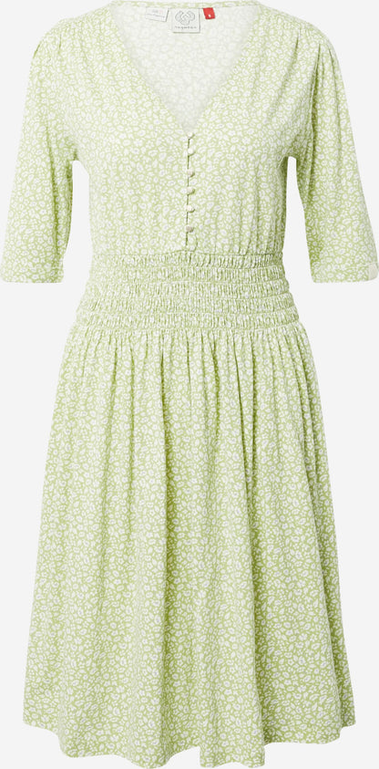 Ragwear Blousejurken Blousejurk TWISTTY Dames Lichtgroen