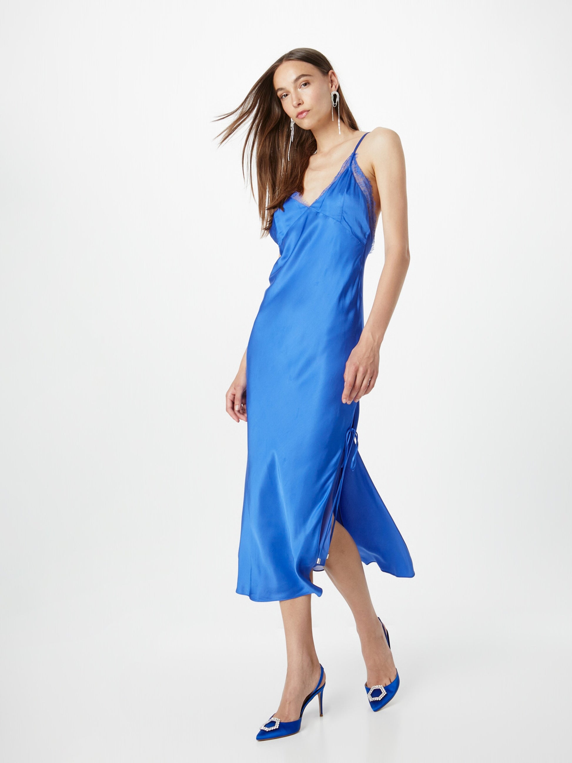 Patrizia Pepe Avondjurken Avondjurk Dames Royal Blue/koningsblauw