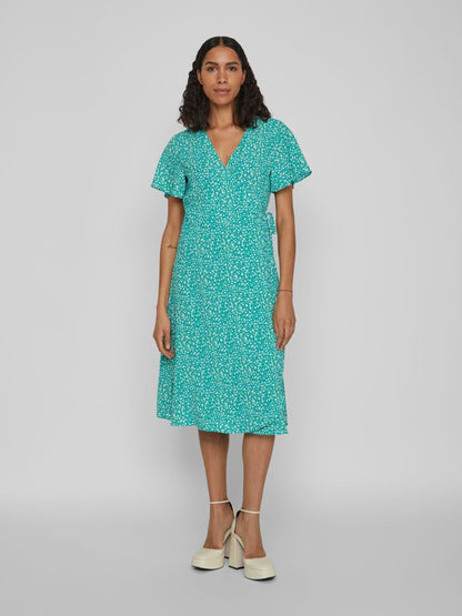 Vila Midi Jurken Jurk Dames Groen / Jade Groen