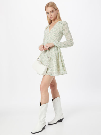 Glamorous Zomerjurken Zomerjurk Dames Kaki / Pastelgroen