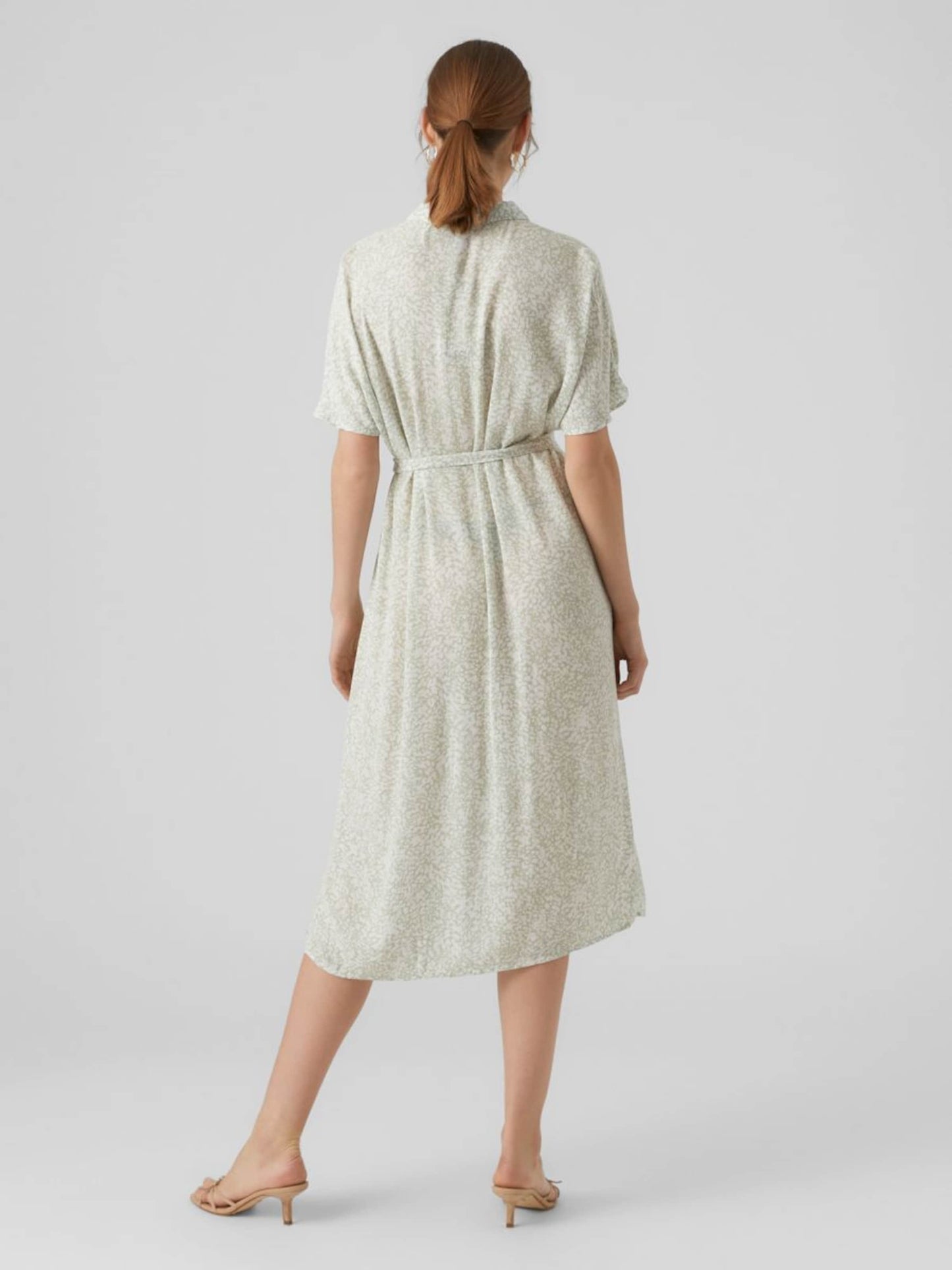 Vero Moda Blousejurken Blousejurk Menny Dames Kaki