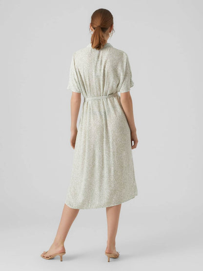 Vero Moda Blousejurken Blousejurk Menny Dames Kaki