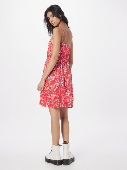 Pieces Zomerjurken Zomerjurk TALA Dames Knalrood