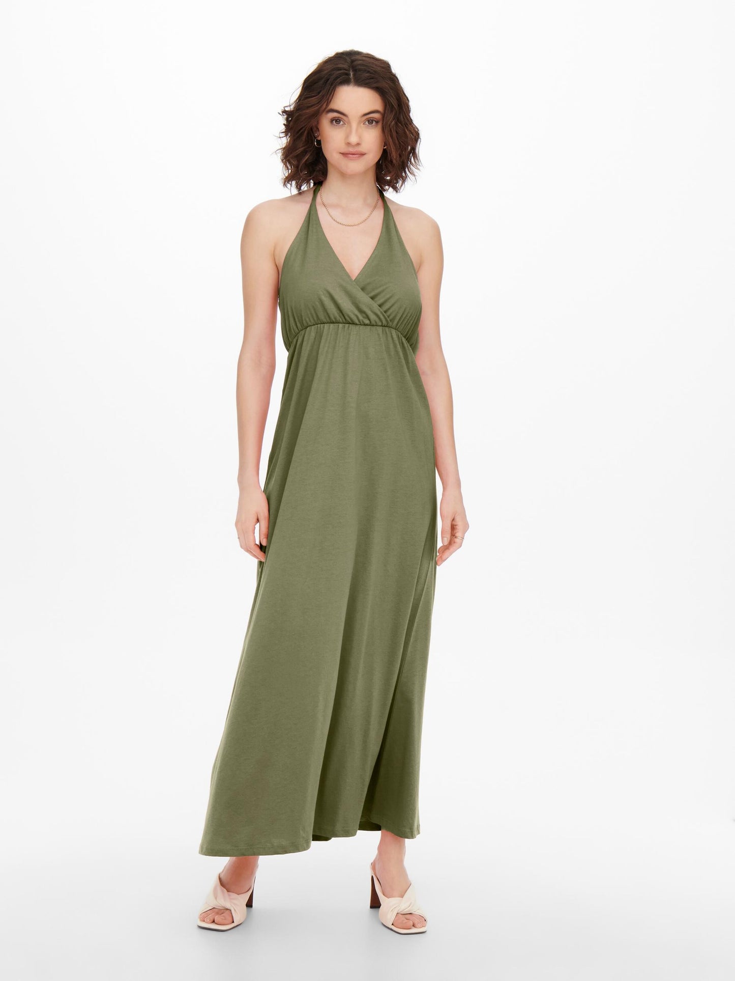ONLY Zomerjurken Zomerjurk May Dames Olijfgroen