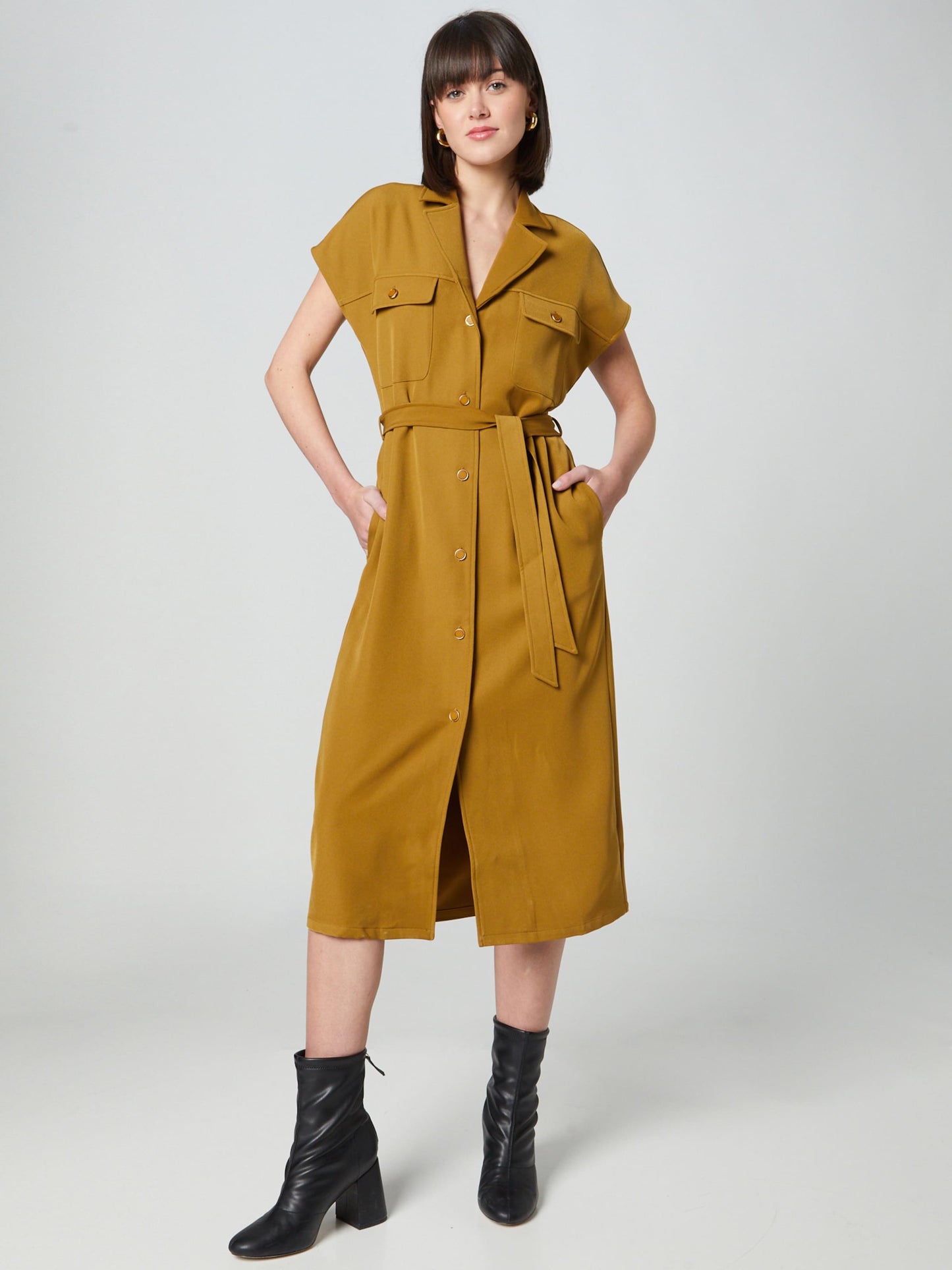  Blousejurken Blousejurk Phyllis Dames Bruin