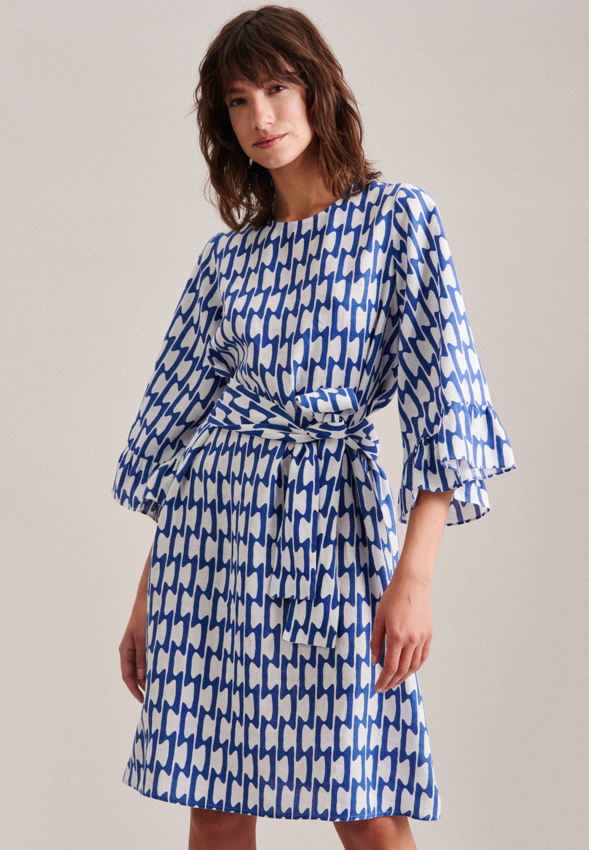 Seidensticker Midi Jurken Jurk Schwarze Rose Dames Blauw