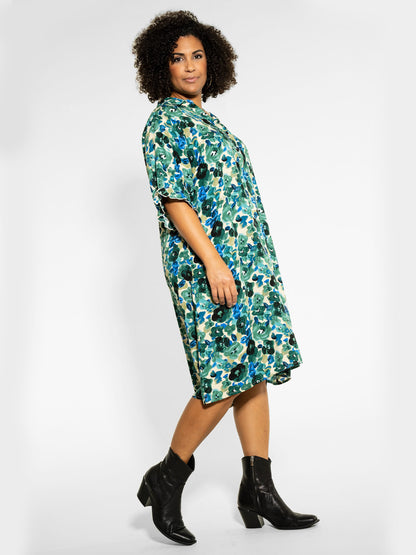 Studio Blousejurken Blousejurk Gunda Dames Groen