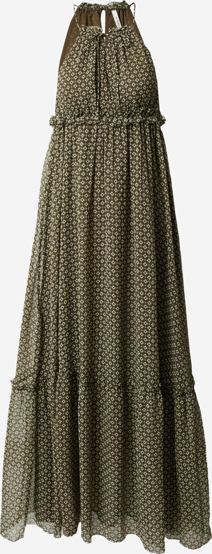 Pepe Jeans Maxi Jurken Jurk Fifi Dames Groen / Olijfgroen