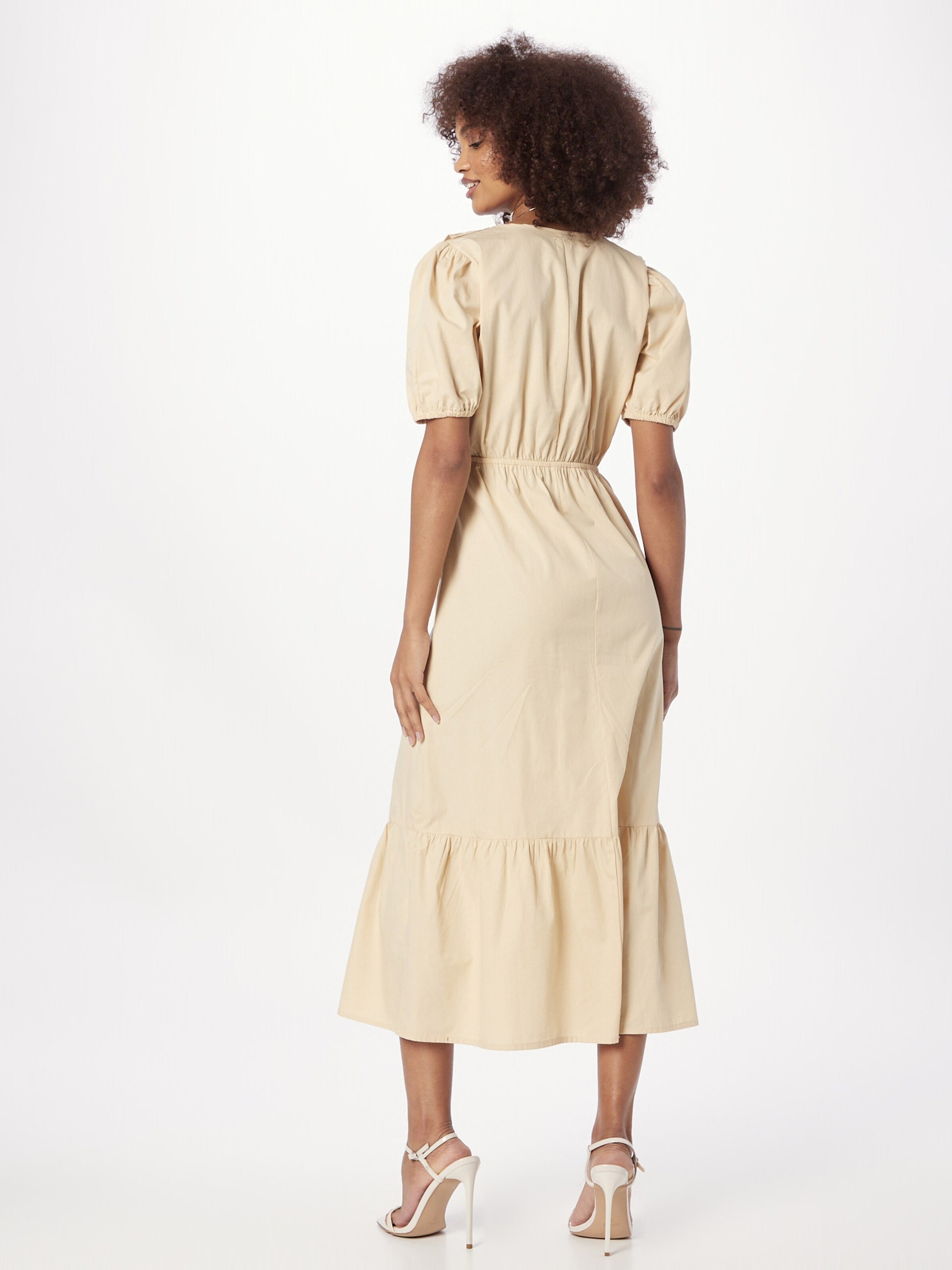 RIVER ISLAND Maxi Jurken Jurk Dames Lichtbeige