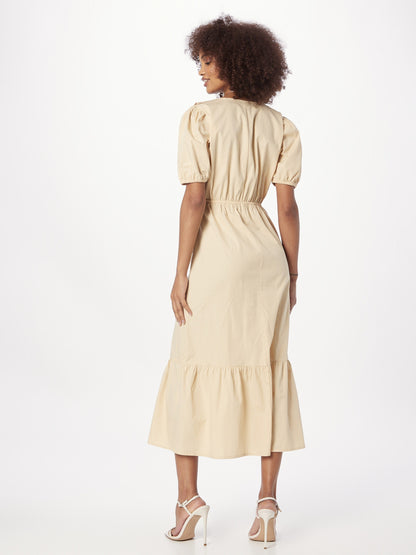 RIVER ISLAND Maxi Jurken Jurk Dames Lichtbeige