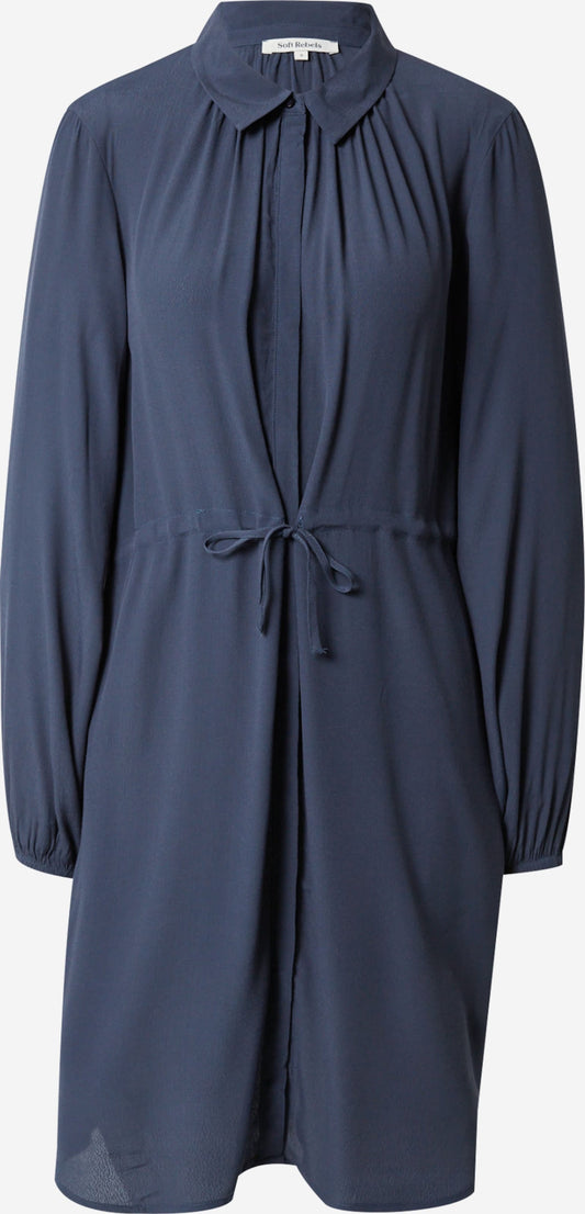 Soft Rebels Blousejurken Blousejurk Anna Dames Marine
