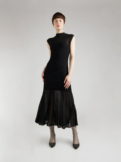 Calvin Klein Maxi Jurken Jurk SHEER Dames Zwart