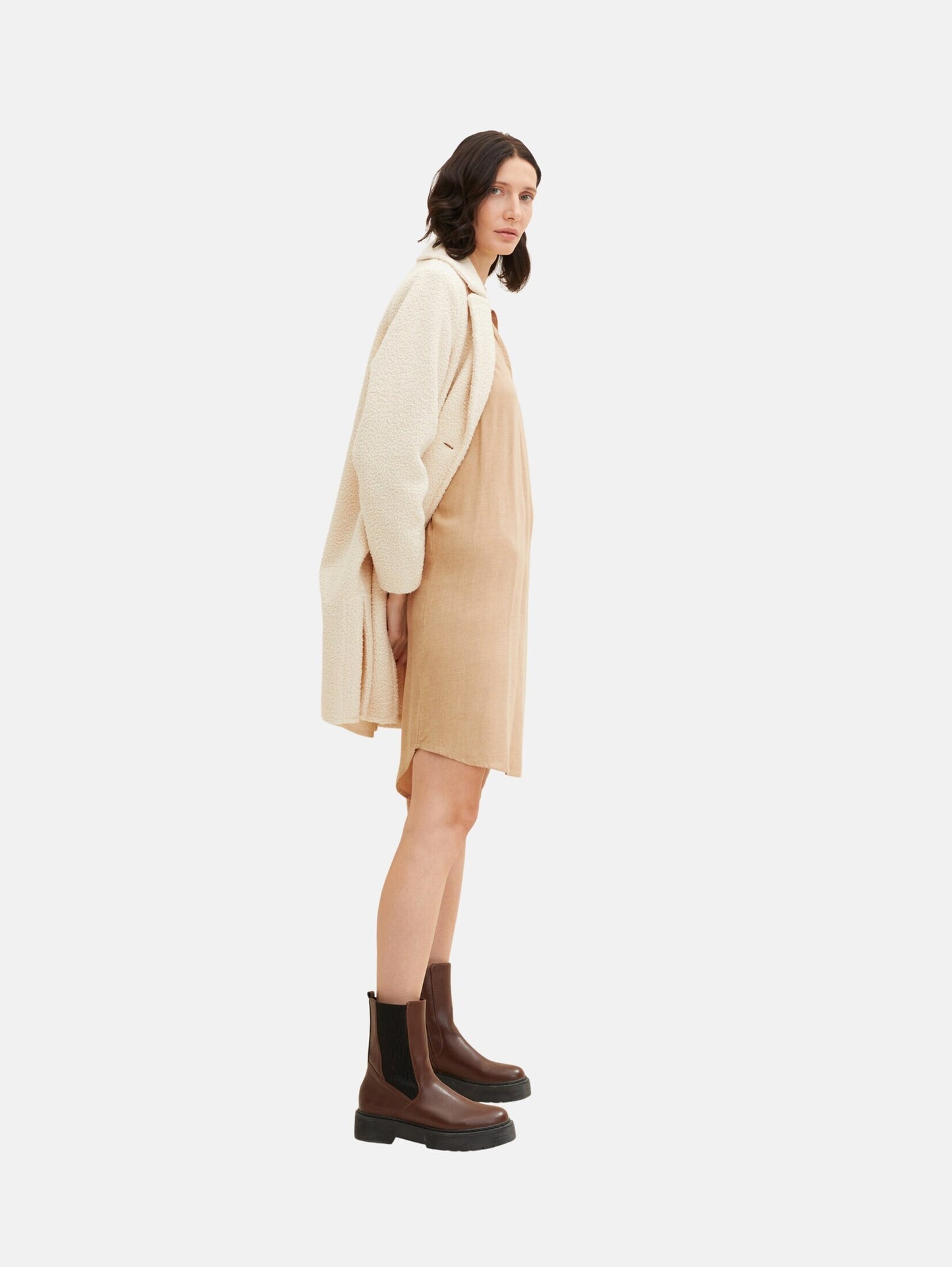 Tom Tailor Mini Jurken Jurk Dames Sand