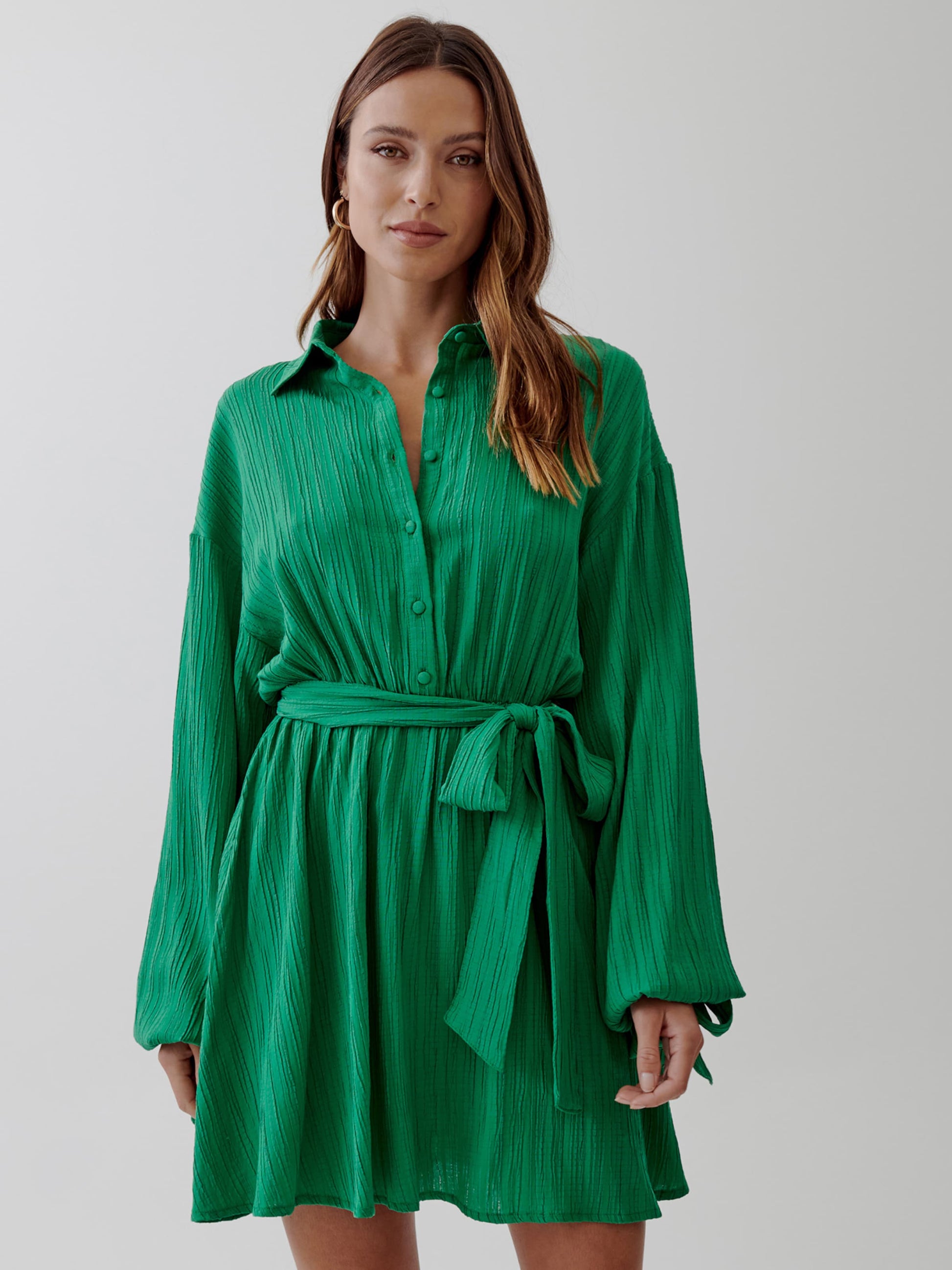 Tussah Blousejurken Blousejurk TANA Dames Groen