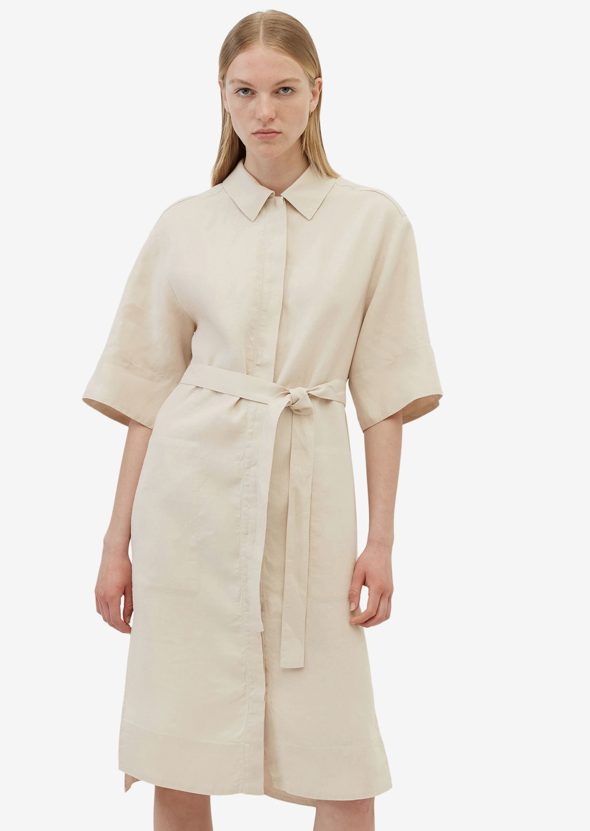 Marc O'Polo Blousejurken Blousejurk Dames Crème