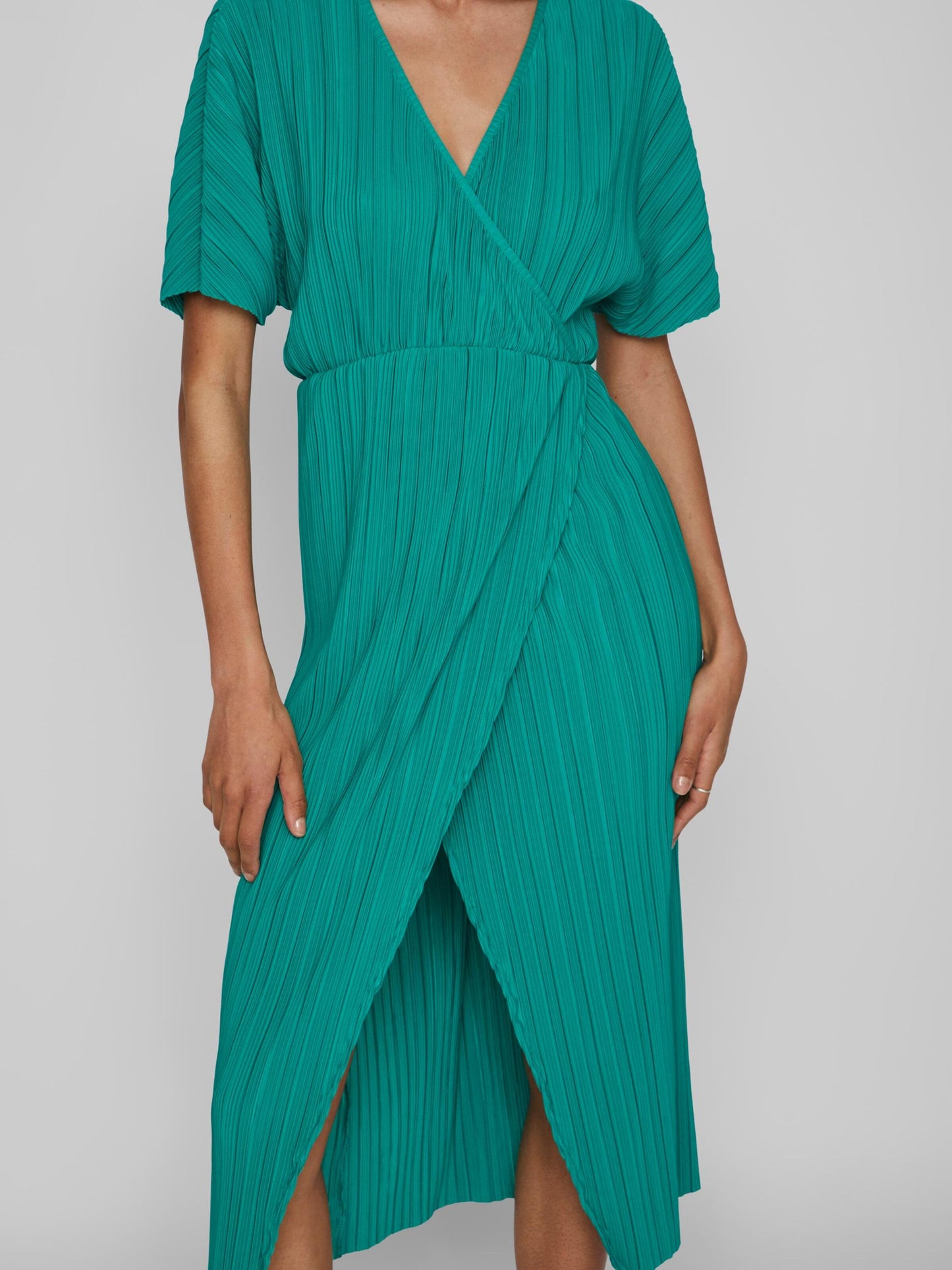 Vila Midi Jurken Jurk Beba Dames Jade Groen