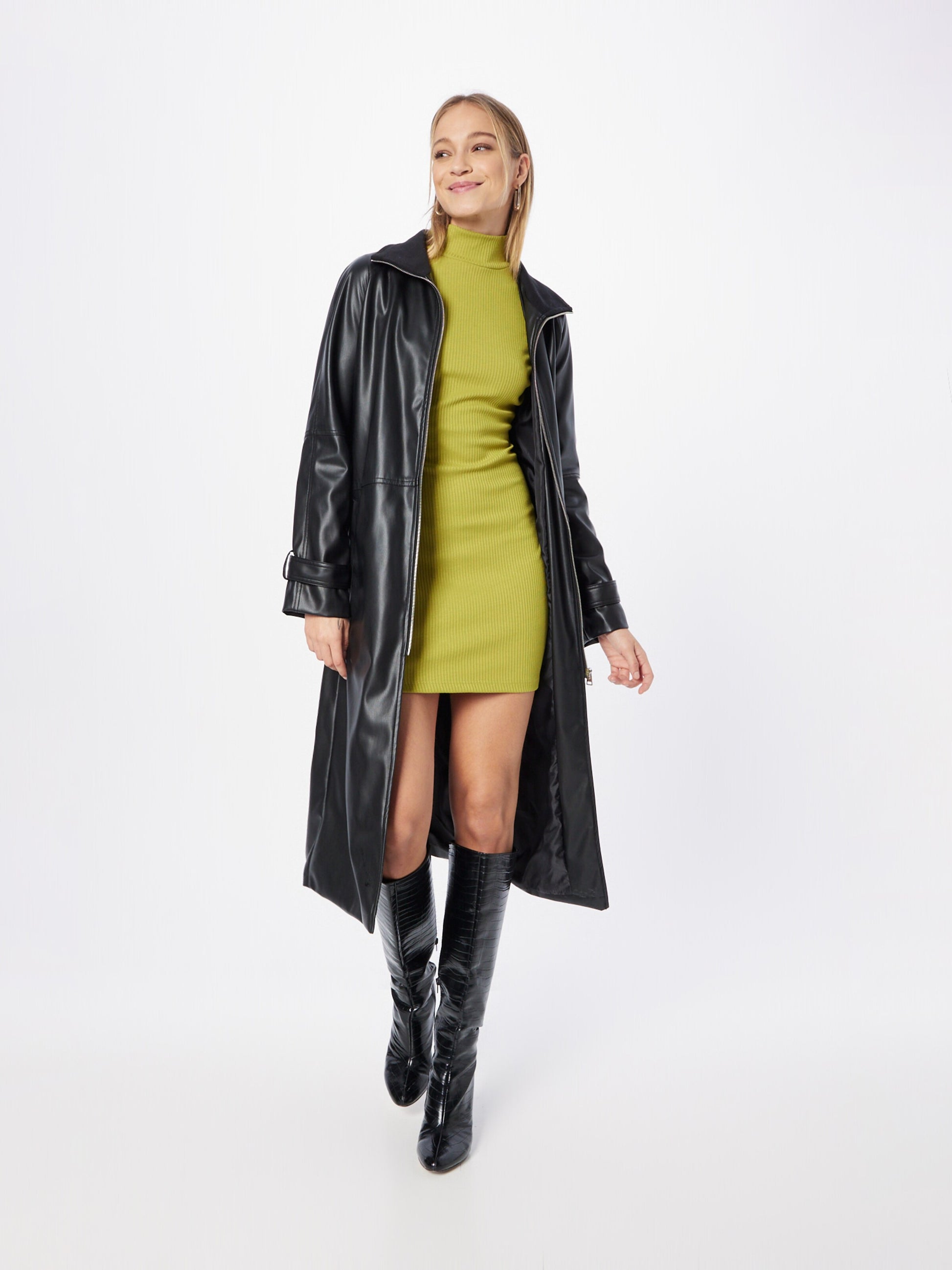 NASTY GAL Mini Jurken Jurk Dames Olijfgroen