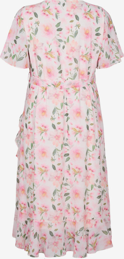 Zizzi Maxi Jurken Jurk NICOLE Dames Rosa