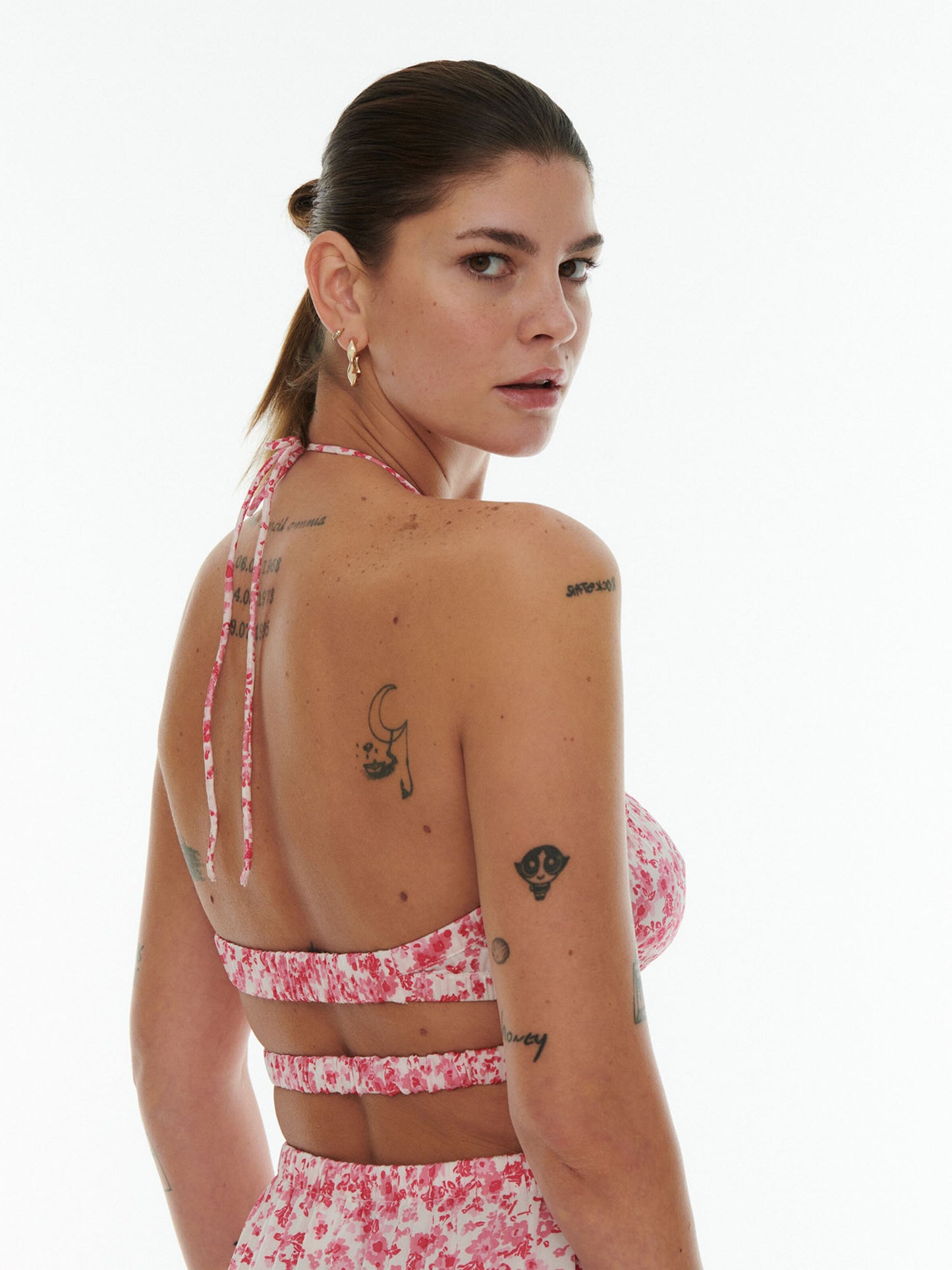  Maxi Jurken Jurk Mira Dames Pink / Rosa / Wit