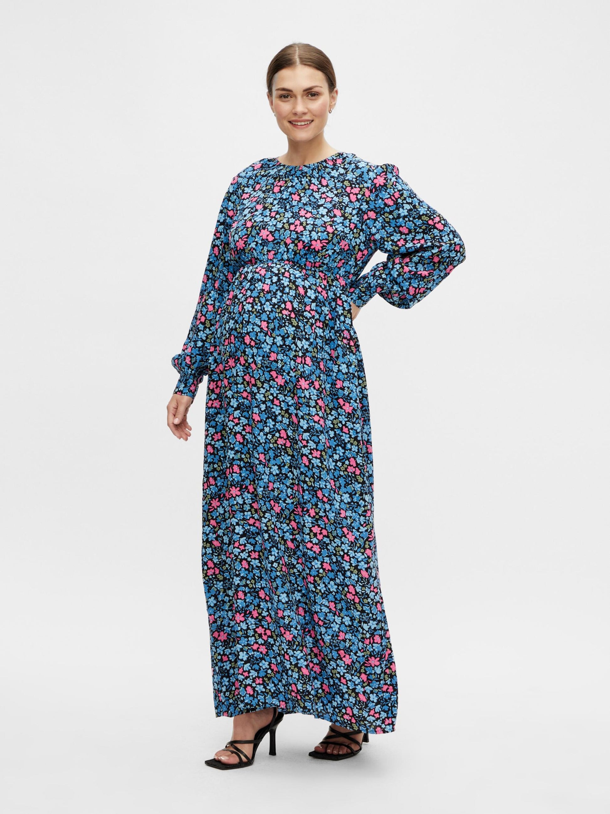 Mamalicious Maxi Jurken Jurk Geneva Dames Nachtblauw