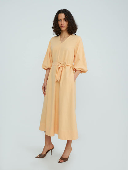 EDITED Maxi Jurken Jurk Caya Dames Lichtoranje