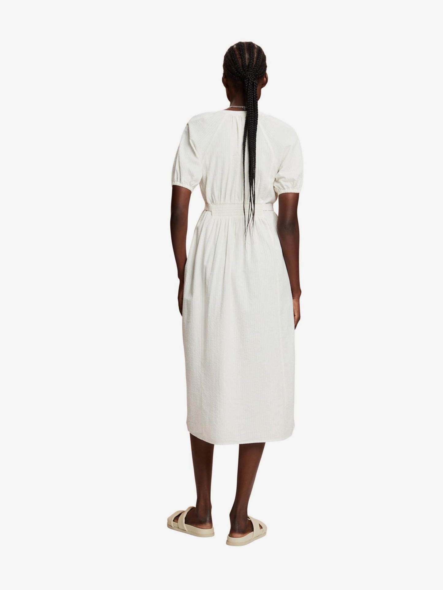 ESPRIT Blousejurken Blousejurk Dames Wit