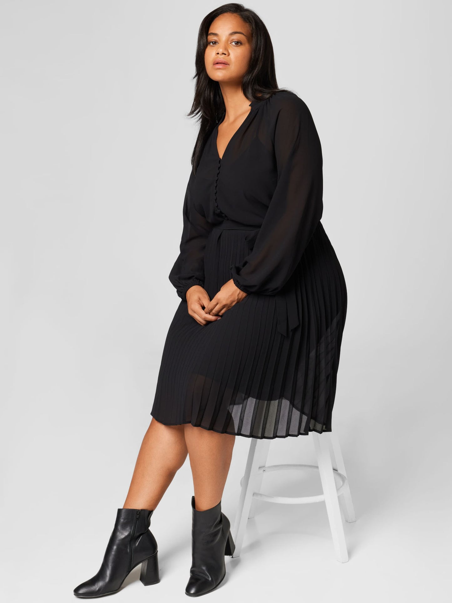  Blousejurken Blousejurk Jenny Dames Zwart