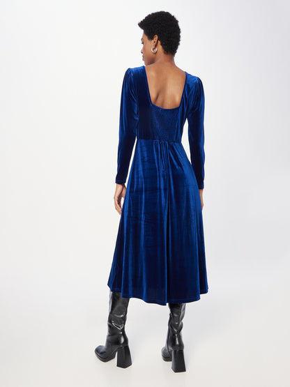 Louche Midi Jurken Jurk FABRICE Dames Navy