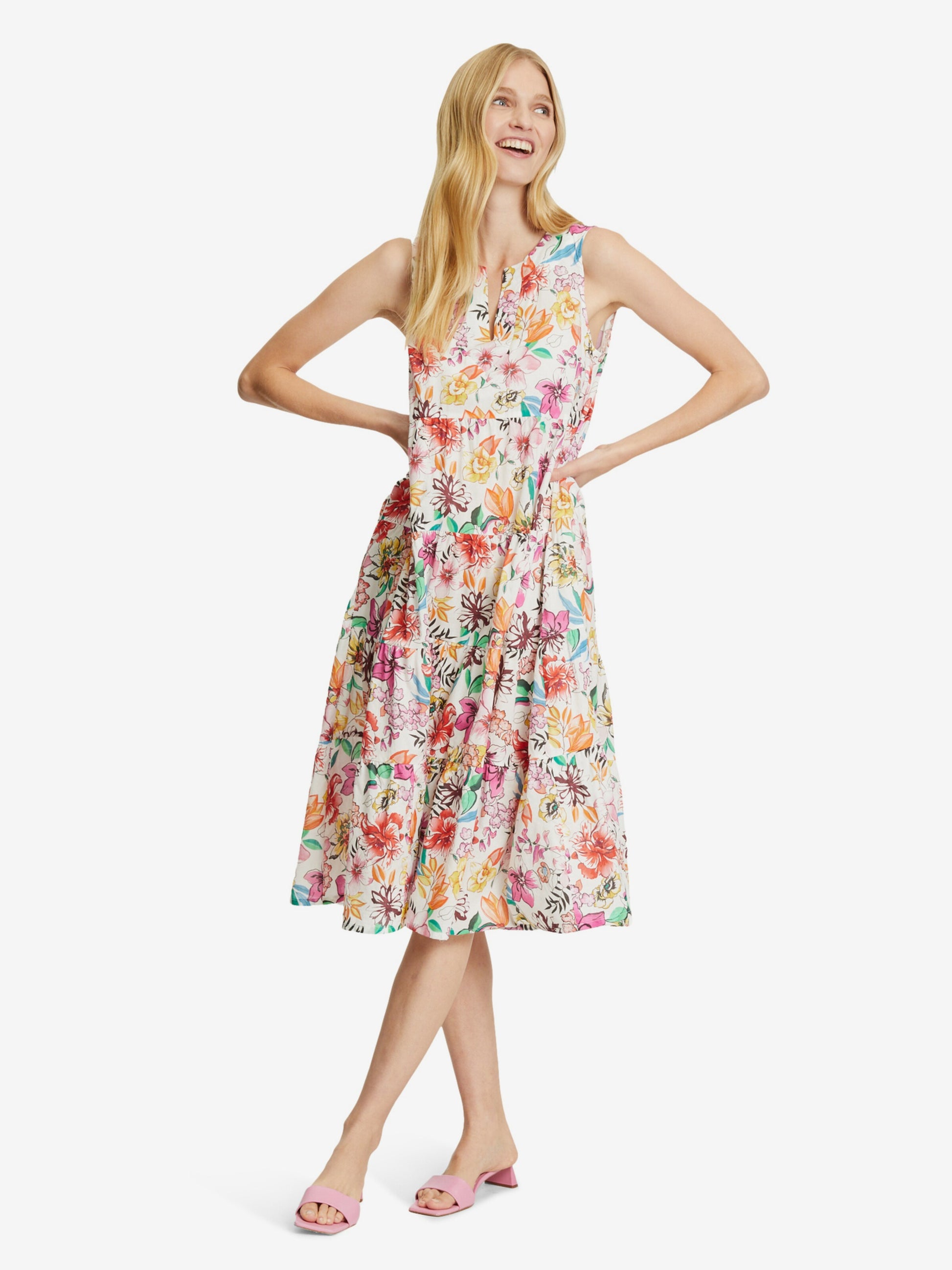 Vera Mont Maxi Jurken Zomerjurk Dames Gemengde Kleuren