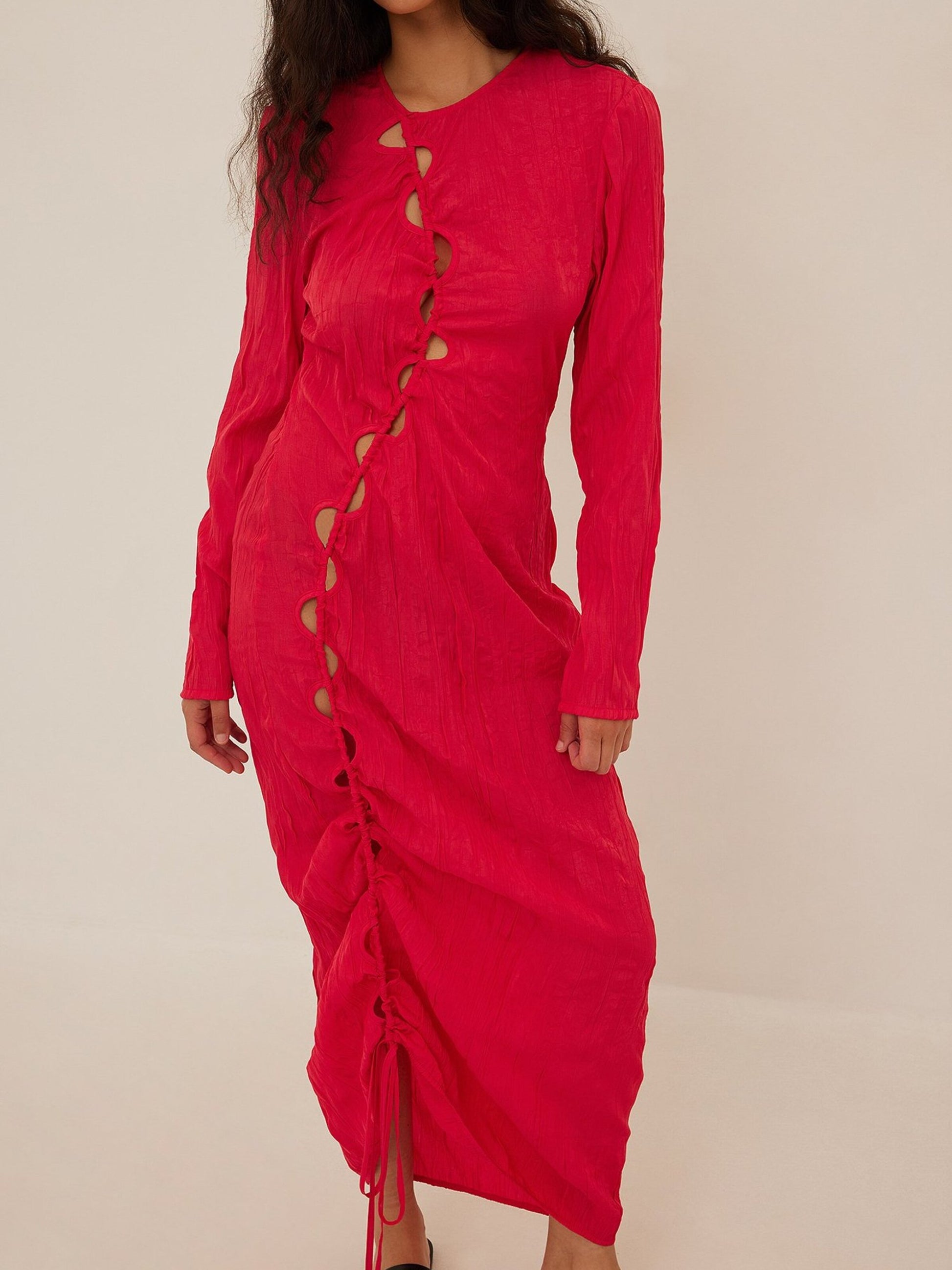 NA-KD Maxi Jurken Jurk Dames Rood