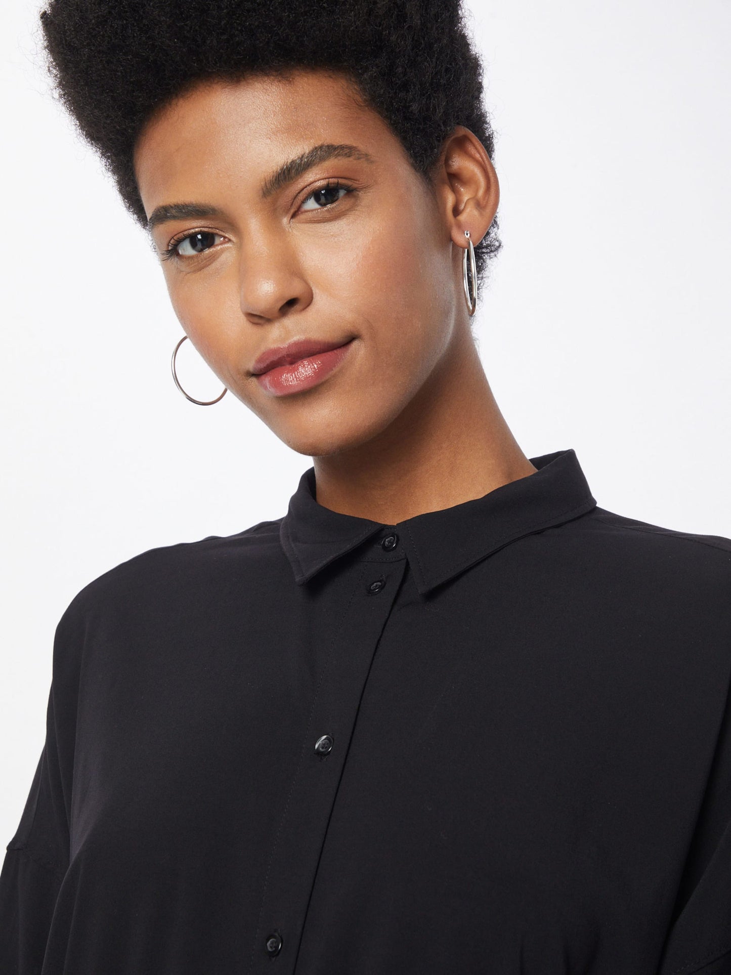 Soft Rebels Blousejurken Blousejurk Freedom Dames Zwart