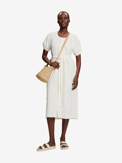 ESPRIT Blousejurken Blousejurk Dames Wit