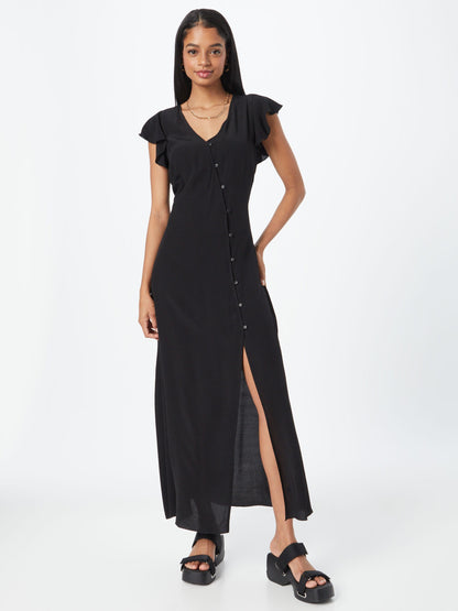 WEEKDAY Maxi Jurken Jurk Flora Dames Zwart