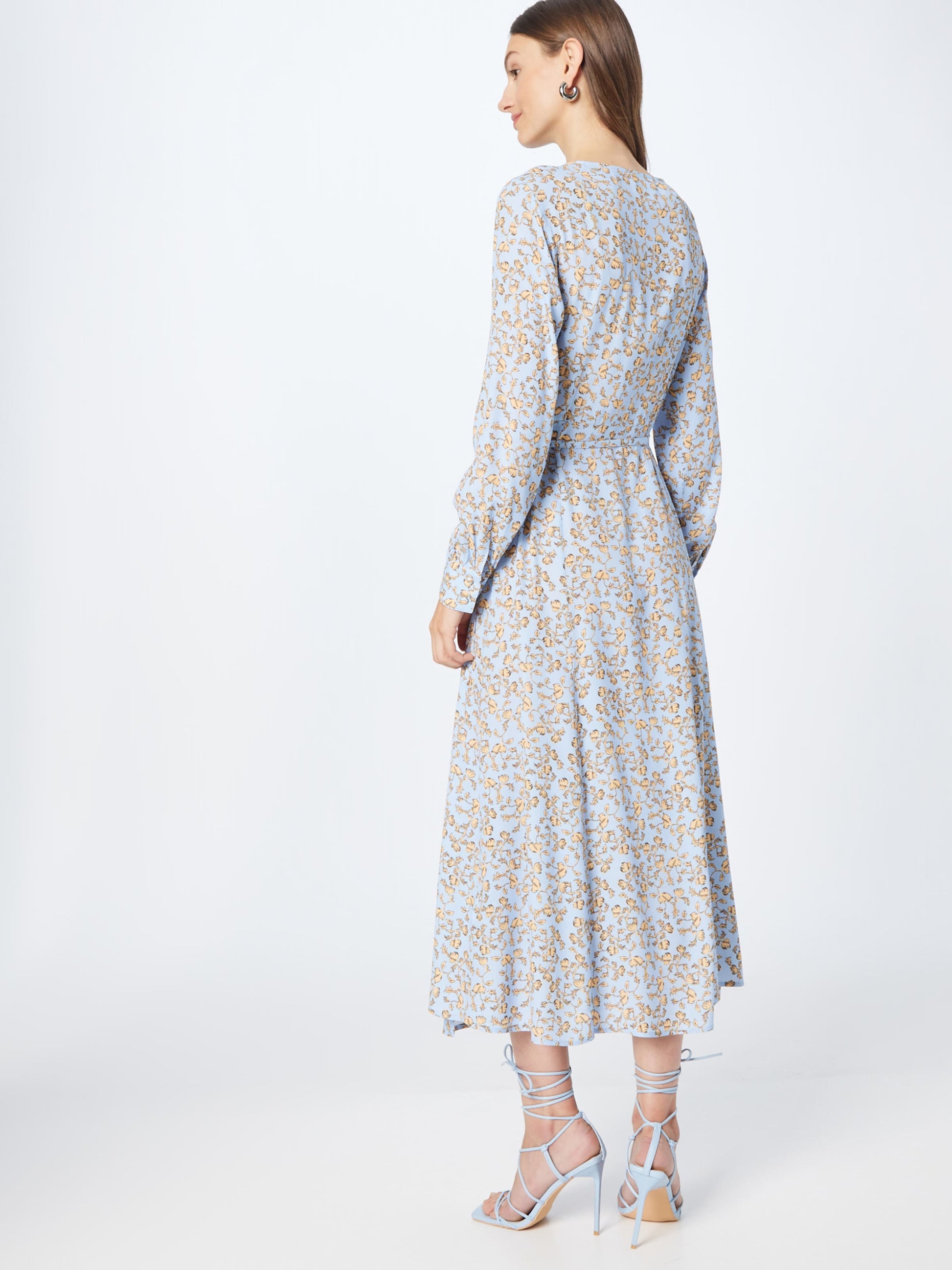 KnowledgeCotton Apparel Maxi Jurken Jurk Dames Lichtblauw