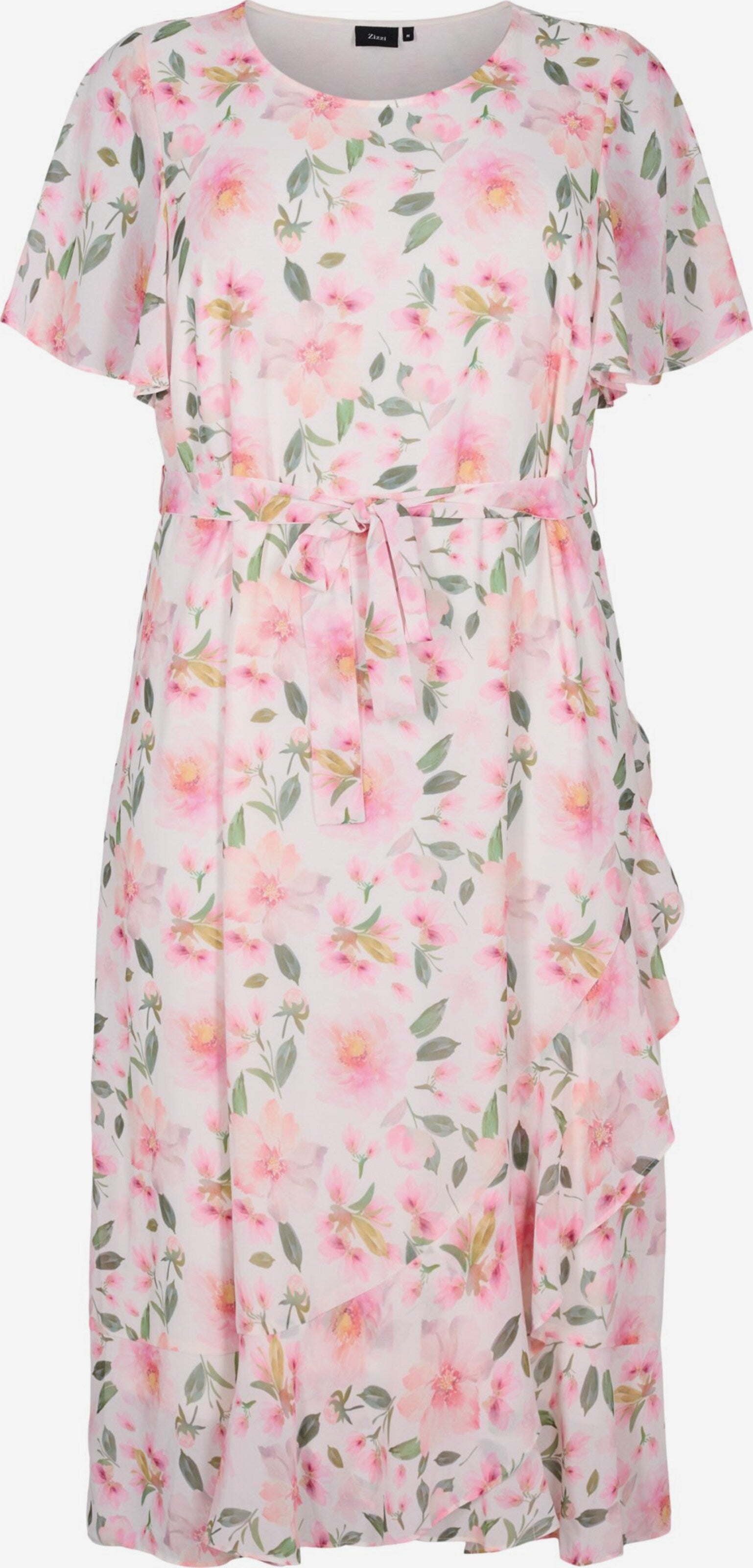 Zizzi Maxi Jurken Jurk NICOLE Dames Rosa