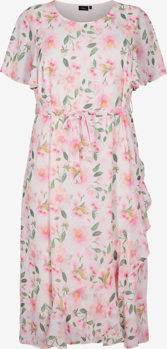 Zizzi Maxi Jurken Jurk NICOLE Dames Rosa