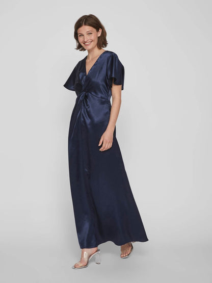 Vila Avondjurken Avondjurk Sittas Dames Navy