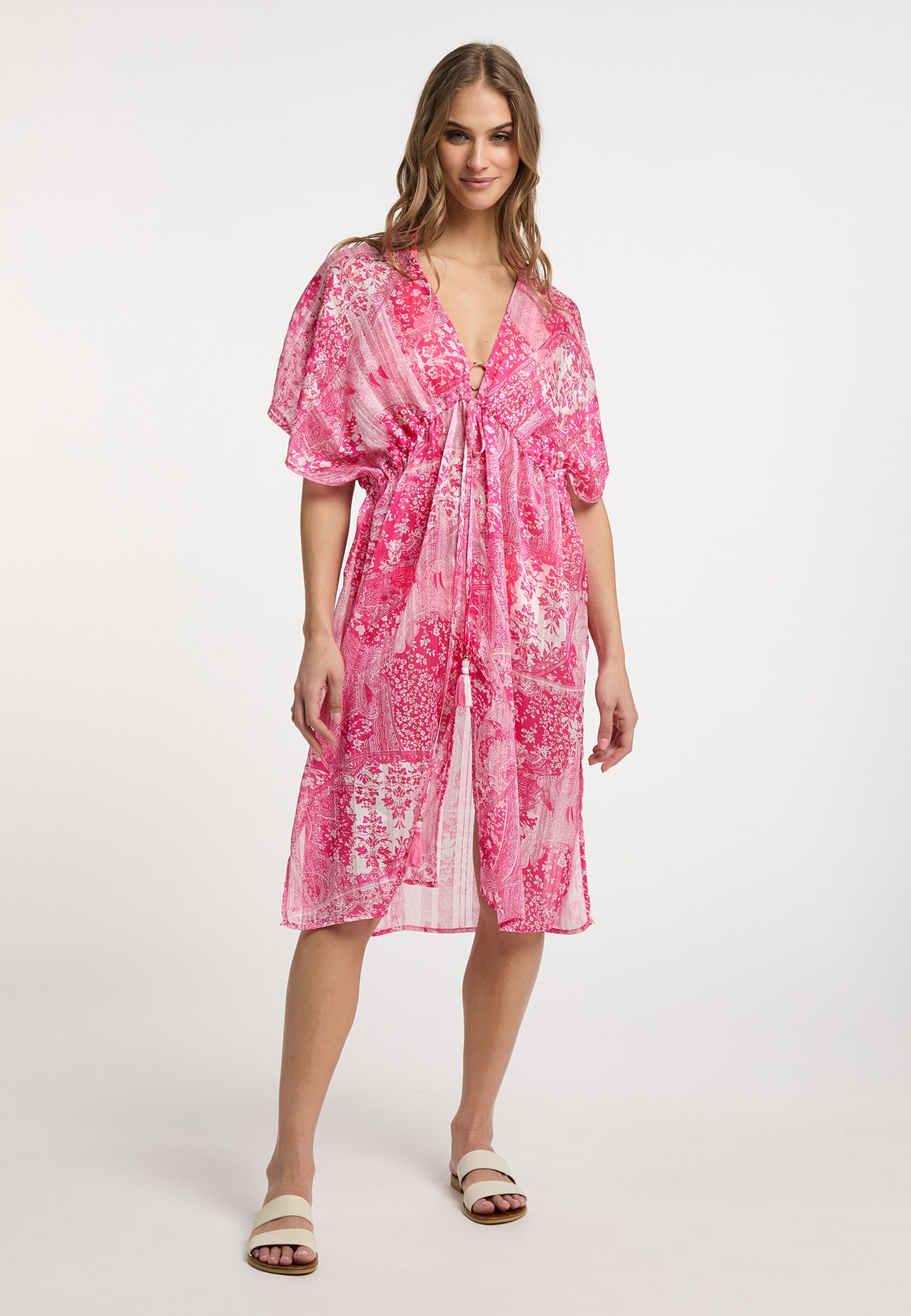 IZIA Strandjurkjes Strandjurk Dames Fuchsia