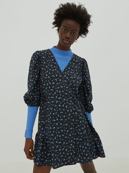 EDITED Mini Jurken Jurk Gemma Dames Zwart