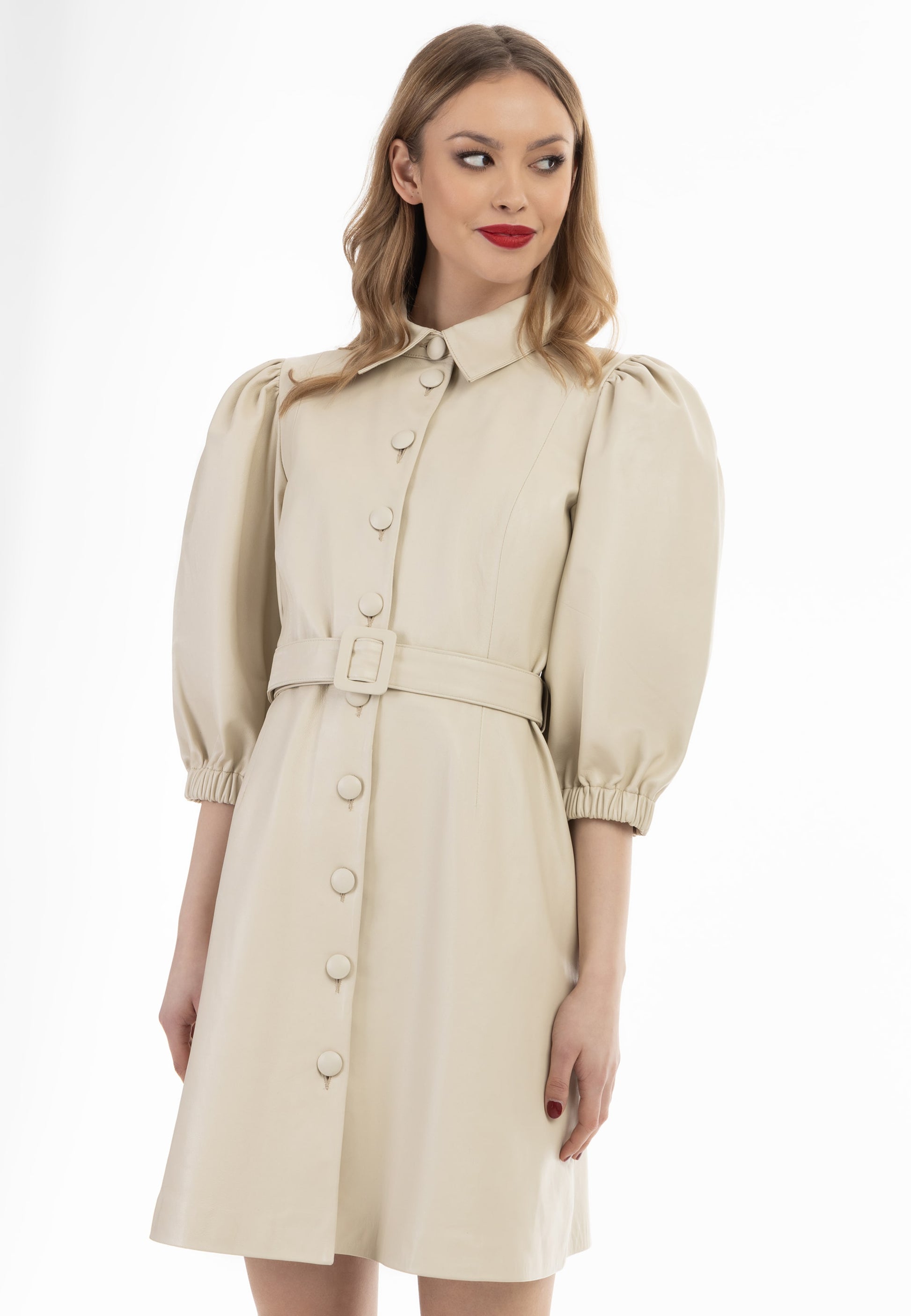 Faina Blousejurken Blousejurk Dames Wolwit