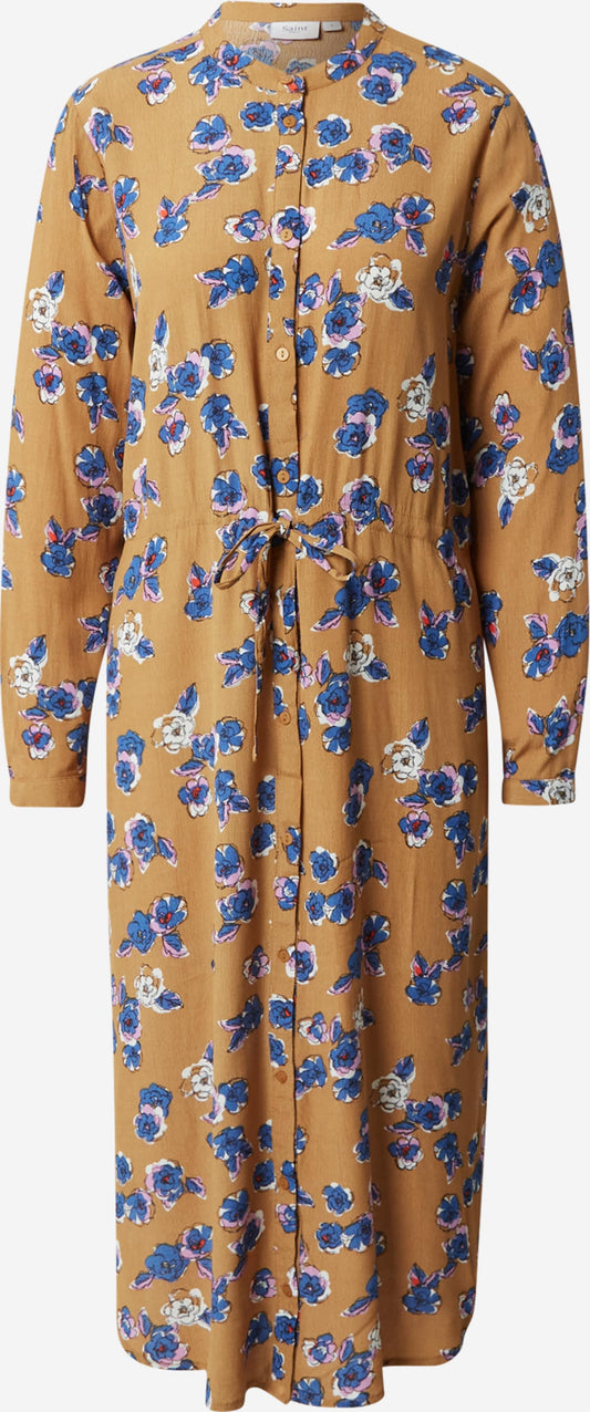 Saint Tropez Blousejurken Blousejurk Randy Dames Cognac