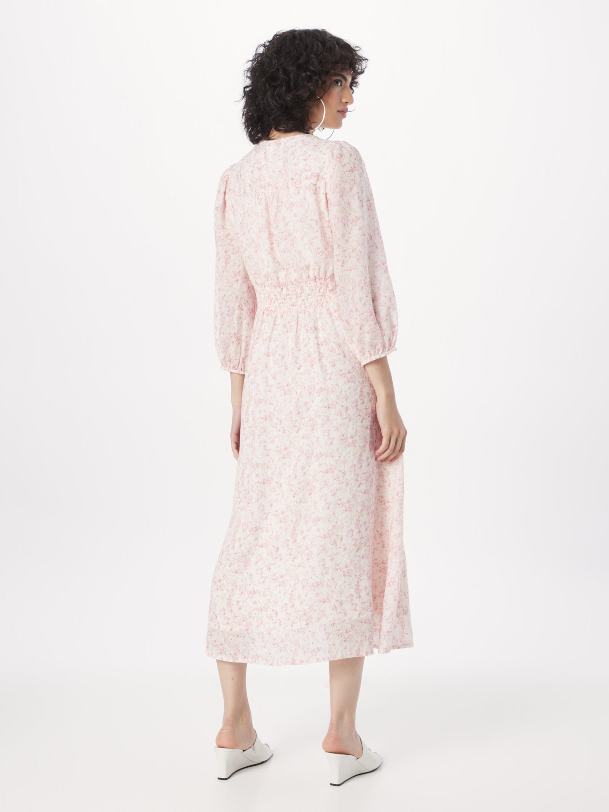 Neo Noir Midi Jurken Jurk Olana Dames Rosa / Pastelroze