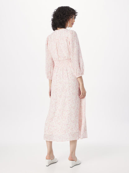 Neo Noir Midi Jurken Jurk Olana Dames Rosa / Pastelroze