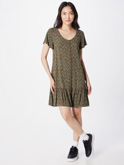 Ragwear Zomerjurken Zomerjurk Fialina Dames Groen / Olijfgroen