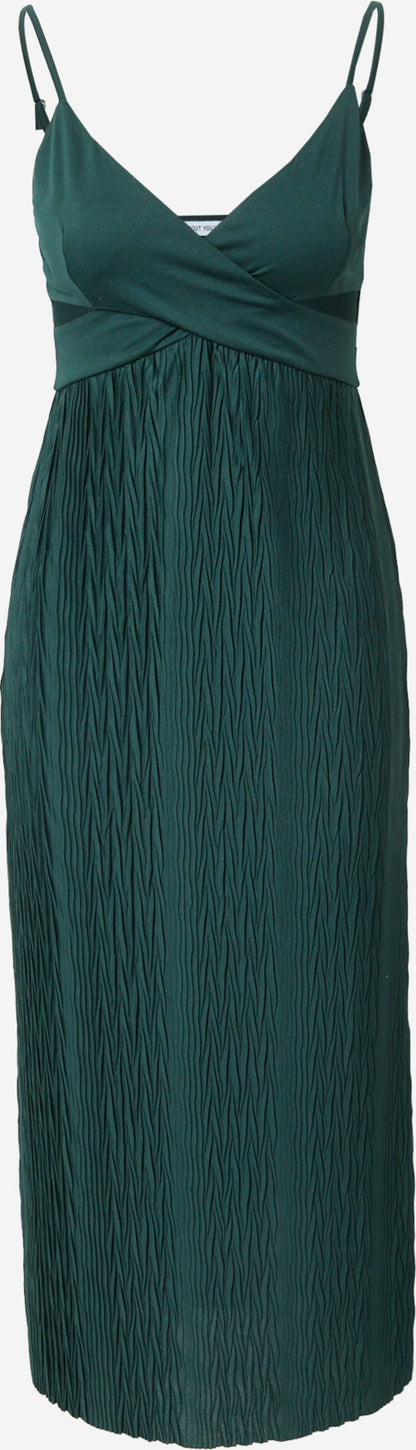 About You Midi Jurken Jurk Sunny Dames Donkergroen