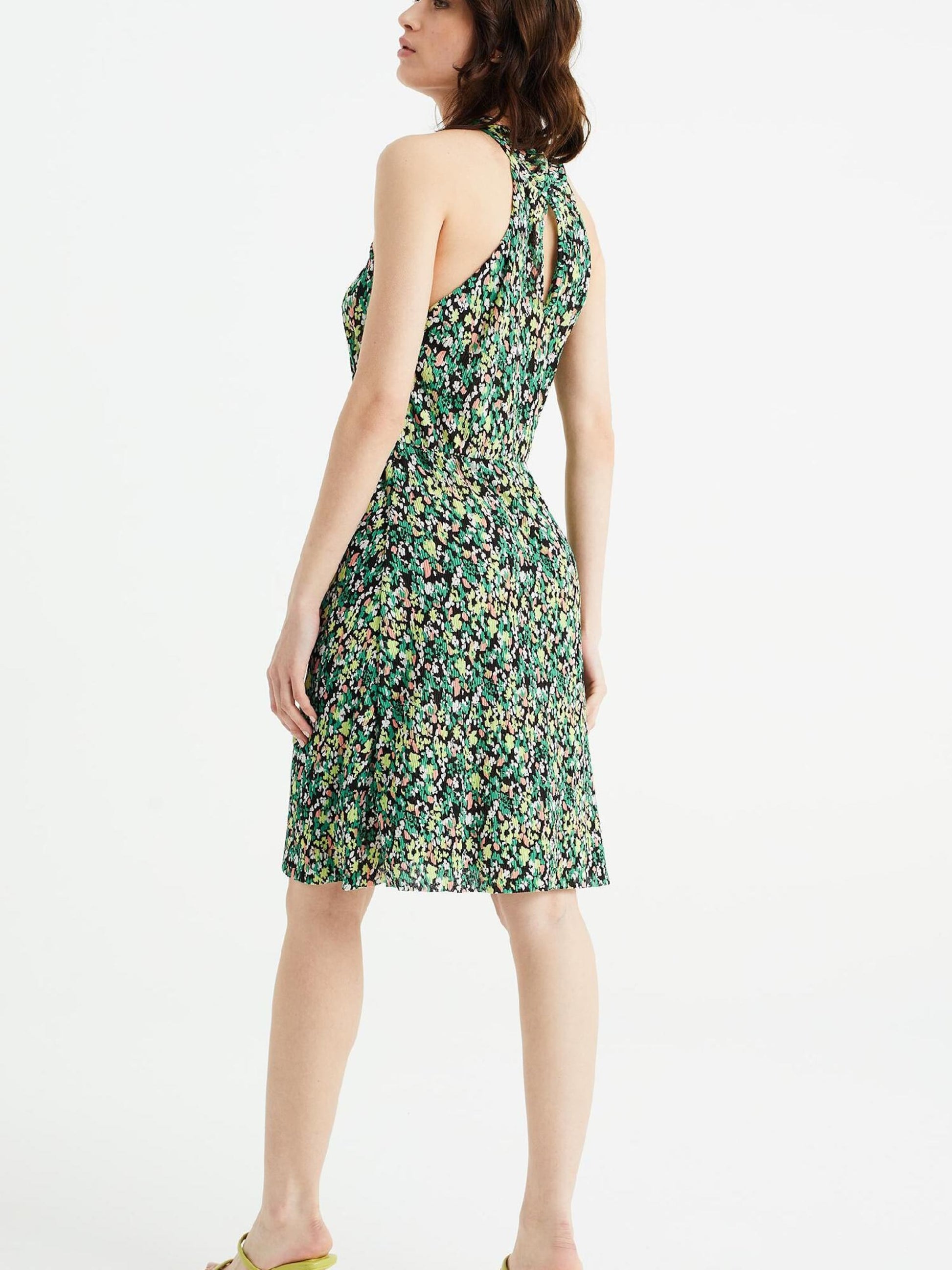 WE FASHION Zomerjurken Zomerjurk Dames Groen / Lichtgroen