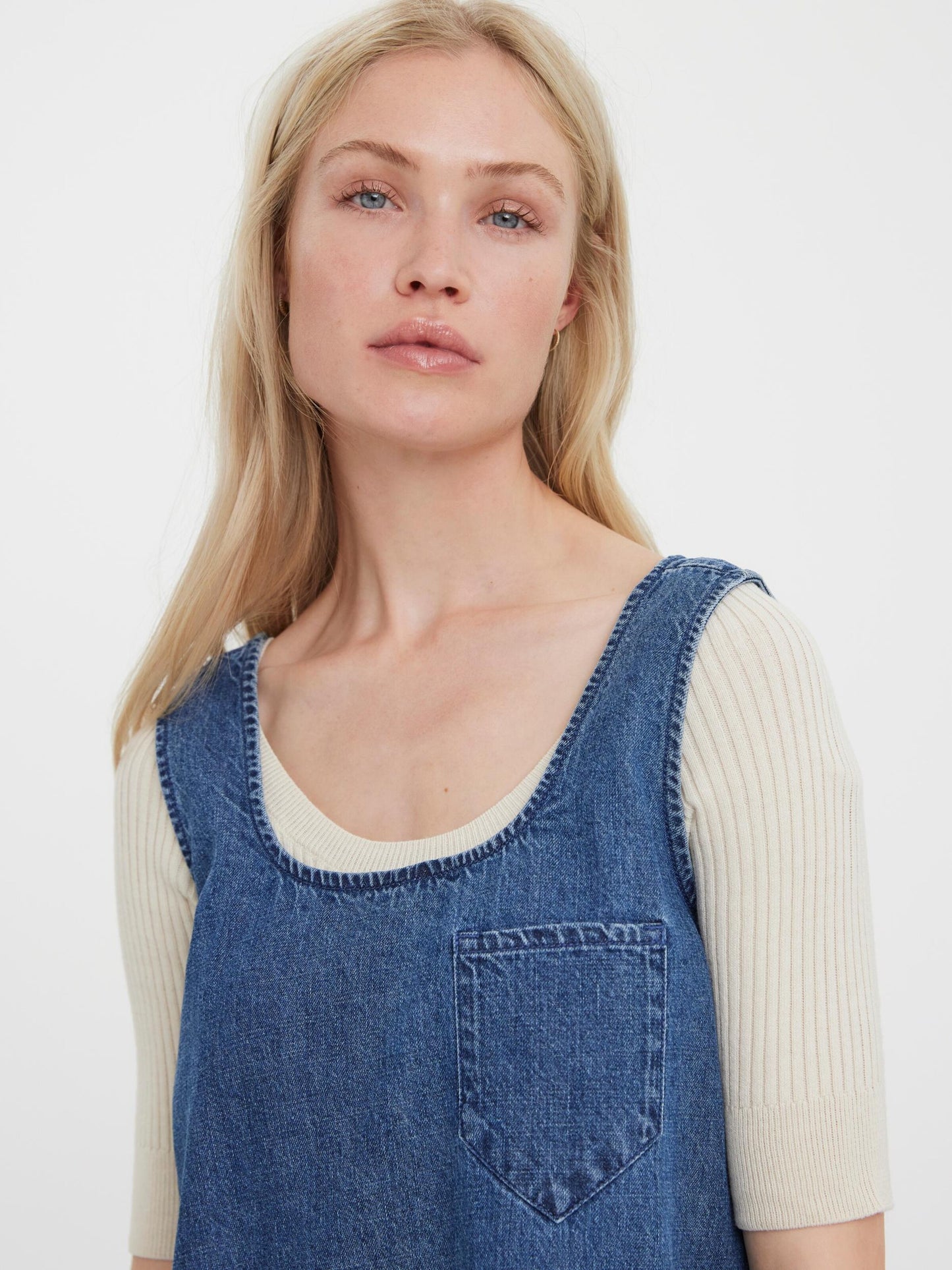 Vero Moda Mini Jurken Jurk Christie Dames Blauw