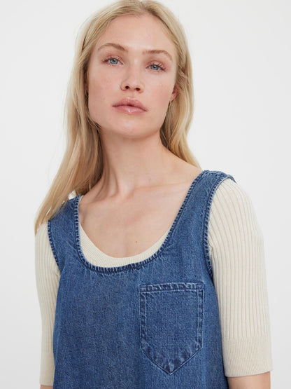 Vero Moda Mini Jurken Jurk Christie Dames Blauw