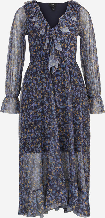  Midi Jurken Jurk Dames Duifblauw